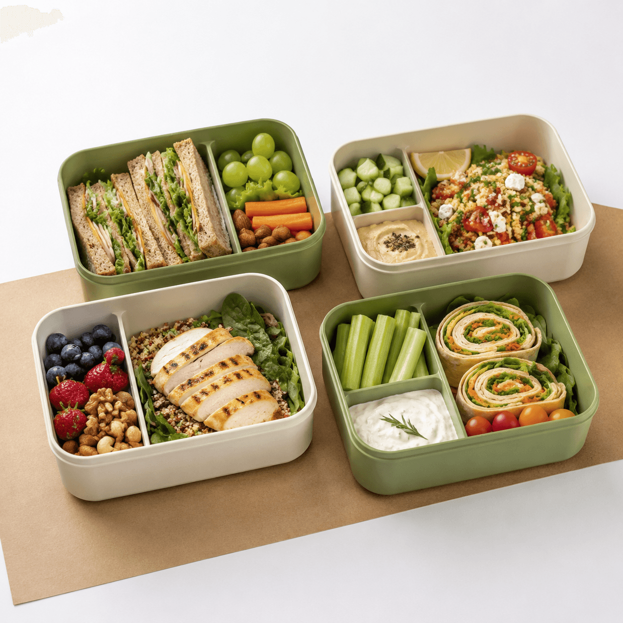 Snack & Lunch Box Set (4)